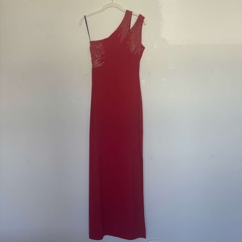 Guess Vibrant Red One-Shoulder Dress